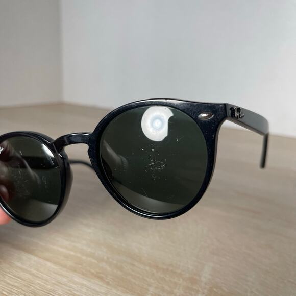 Ray-Ban RB2180 601/71 Sunglasses Round Black READ FRAMES ONLY 49-21 Italy - Picture 9 of 11